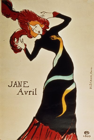 Jane Avril (1868-1943) by Henri de Toulouse Lautrec
